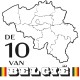 De 10 van Belgie CAL 2021 (White) - Katoen