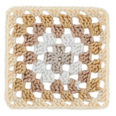 Red Heart Granny Square Creme