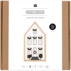 RICO Borduurpakket Christmas House small (100191)